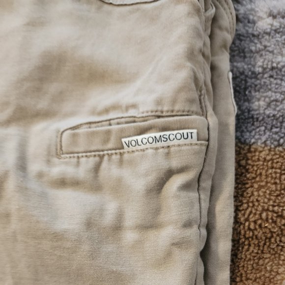 Volcom Tan Flat Front Men's Shorts - Picture 9 of 9